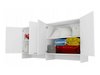 Buffet Concept Pro Lenart II (Blanc + Blanc brillant)