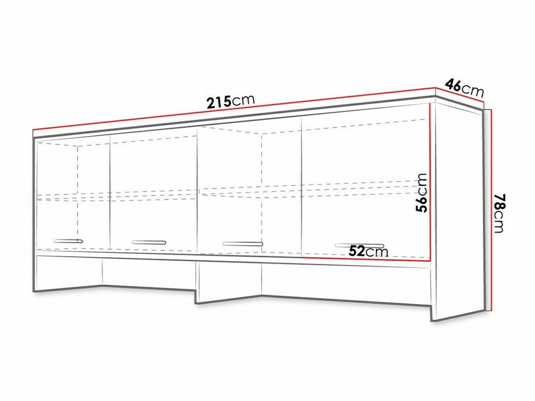 Buffet Concept Pro Lenart Levfere 113 (Blanc + Blanc brillant)