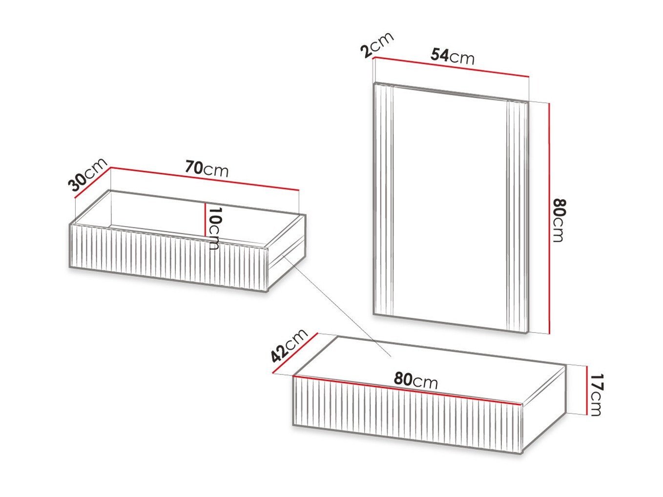 Coiffeuse Dicto (Blanc)