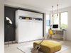 Lit escamotable Concept Pro Lenart IV (Blanc + Blanc brillant)