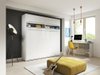 Lit escamotable Concept Pro Lenart IV (Blanc + Blanc brillant)