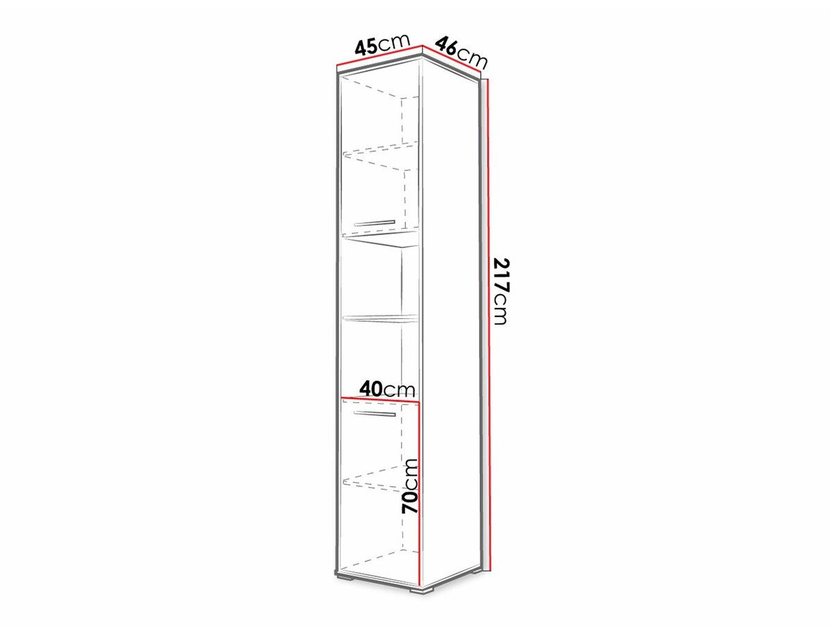 Étagère Concept Pro Lenart I (Gris)