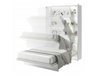 Lit escamotable Concept Pro Lenart VII (Blanc brillant + Gris)