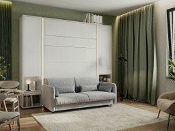 Ensemble de meubles Concept Pro Lenart VI (Blanc + Gris)