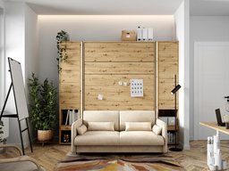 Ensemble de meubles Concept Pro Lenart VI (Chêne Artisan + Beige)