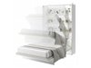 Lit escamotable Concept Pro Lenart VII (Blanc + Gris)