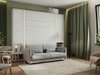 Lit escamotable Concept Pro Lenart VII (Blanc + Gris)