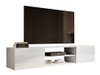 Meuble TV Charlotte 164 (Blanc + Blanc brillant)