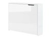 Bureau d'angle Concept Pro Lenart (Blanc + Blanc brillant)
