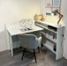 Bureau d'angle Concept Pro Lenart (Blanc)