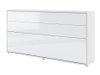 Lit escamotable Concept Pro Lenart V (Blanc brillant)