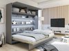 Lit escamotable Concept Pro Lenart V (Gris)