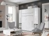 Lit escamotable Concept Pro Lenart (Blanc + Blanc brillant)