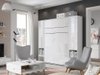 Lit escamotable Concept Pro Lenart (Blanc + Blanc brillant)