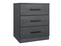 Table de chevet Levruvu 107 (Chêne gris + Noir)