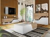 Table basse Comfivo Daldune 102 (Blanc + Chêne wotan)