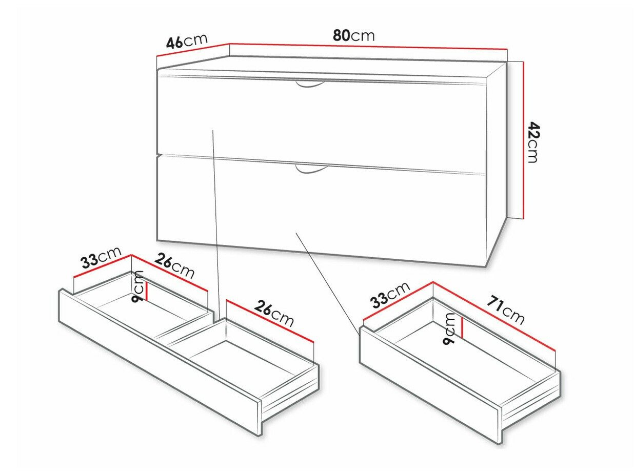 Armoire de salle de bains murale pour lavabo Matrix (Blanc)