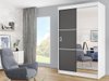 Armoire Dover 111 (Blanc + Graphite)