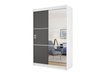Armoire Dover 111 (Blanc + Graphite)