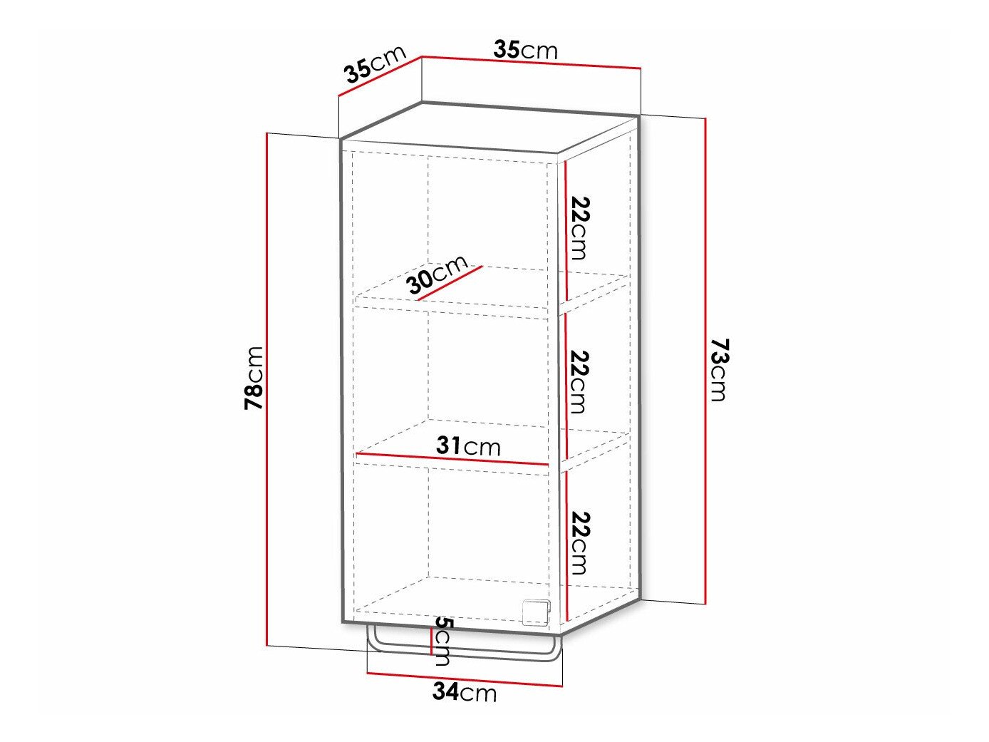 Armoire de salle de bain murale Panium I (Blanc)