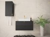 Armoire de salle de bains murale pour lavabo Fenenou 101 (Noir)