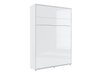 Lit escamotable Concept Pro Lenart (Blanc + Blanc brillant)