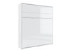 Lit escamotable Concept Pro Lenart (Blanc + Blanc brillant)