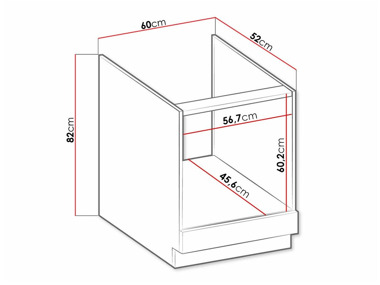 Armoire modulaire pour appareils intégrés Retro Grey 109