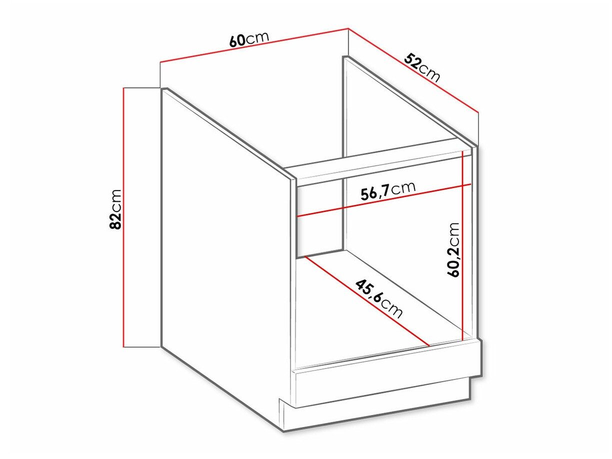 Armoire modulaire pour appareils intégrés Retro White 109