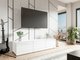 Meuble TV Tivdalu 103 (Blanc + Blanc brillant)