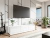 Meuble TV Tivdalu 103 (Blanc + Blanc brillant)