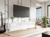 Meuble TV Tivdalu 103 (Blanc + Blanc brillant)