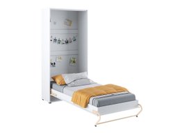 Lit escamotable Concept Pro Lenart Levfere 108 (Blanc + Blanc brillant)