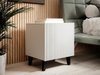 Table de chevet Levmari 107 (Blanc + Noir) (2pcs.)