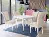 Salle à manger complète Racine 143 (Blanc + Magic Velvet 2250)