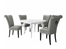 Salle à manger complète Racine 143 (Noir)