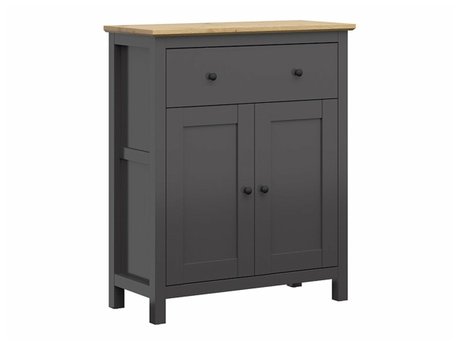 Commode Sordoro 126 (Graphite + Chêne Artisan)