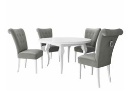 Salle à manger complète Racine 142 (Argent)