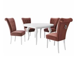 Salle à manger complète Racine 142 (Argent)