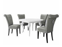 Salle à manger complète Racine 142 (Argent)