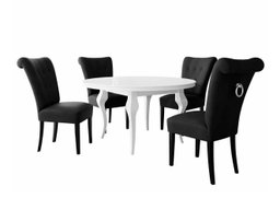 Salle à manger complète Racine 142 (Argent)