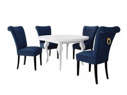 Salle à manger complète Racine 142 (Doré)