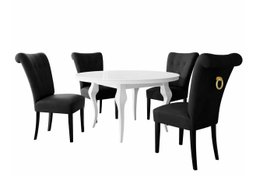 Salle à manger complète Racine 142 (Doré)