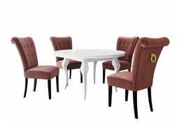 Salle à manger complète Racine 142 (Doré)