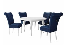 Salle à manger complète Racine 142 (Noir)