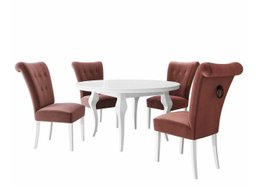 Salle à manger complète Racine 142 (Noir)