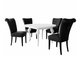 Salle à manger complète Racine 142 (Noir)