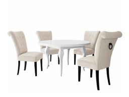 Salle à manger complète Racine 142 (Noir)