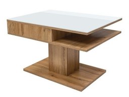 Table basse Boston 208 (Chêne wotan + Blanc)
