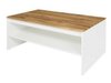 Table basse Sonsoru 122 (Blanc + Chêne wotan)